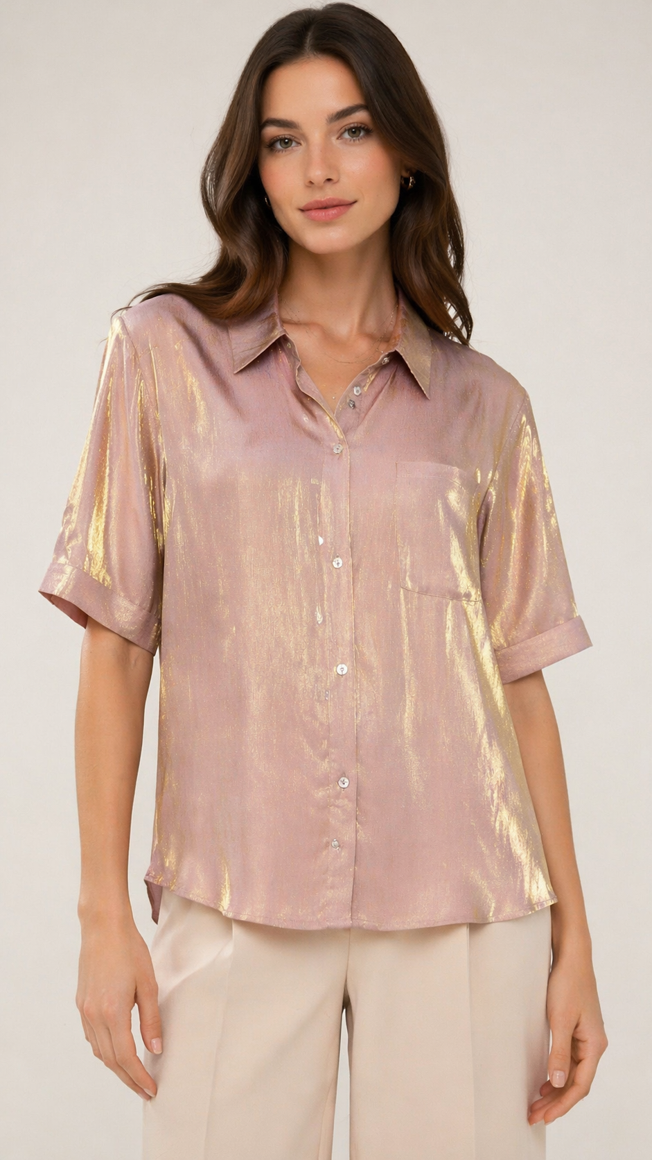 Metallic Sheen Shirt