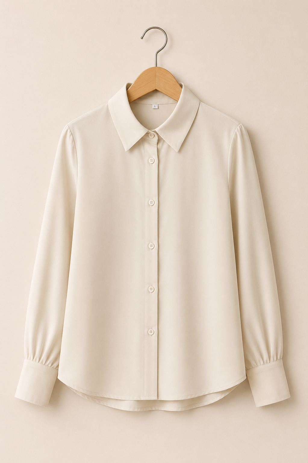 Classic Ivory Full Sleeve Relaxed Fit Shirt
