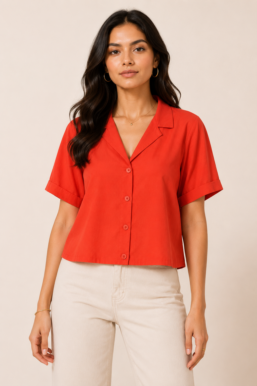 Scarlet Lounge Relaxed Shirt