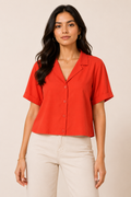 Scarlet Lounge Relaxed Shirt