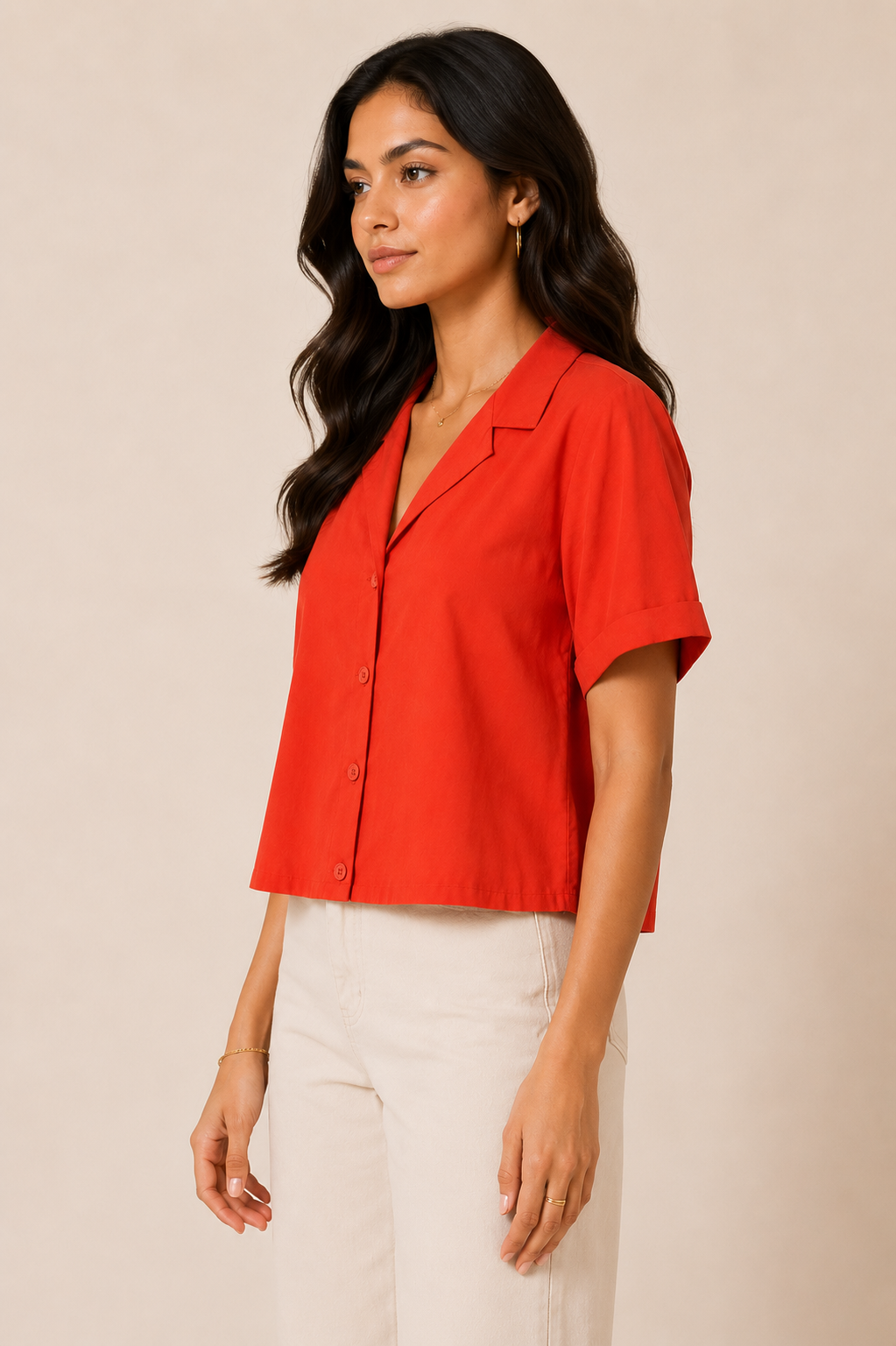 Scarlet Lounge Relaxed Shirt
