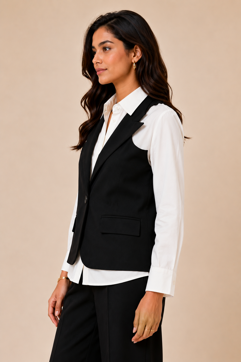 Executive Layered Vest Shirt