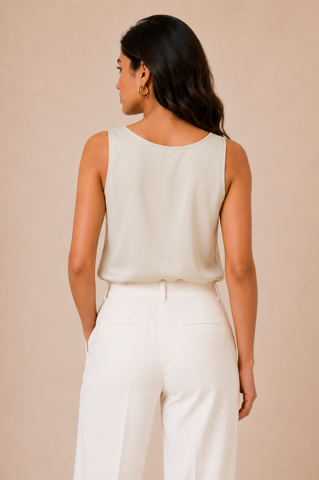 Minimal Satin Cami Tank Top