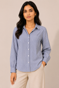 Classic Blue Stripe Formal Shirt