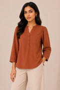 Rustic Cinnamon Minimal Everyday Top