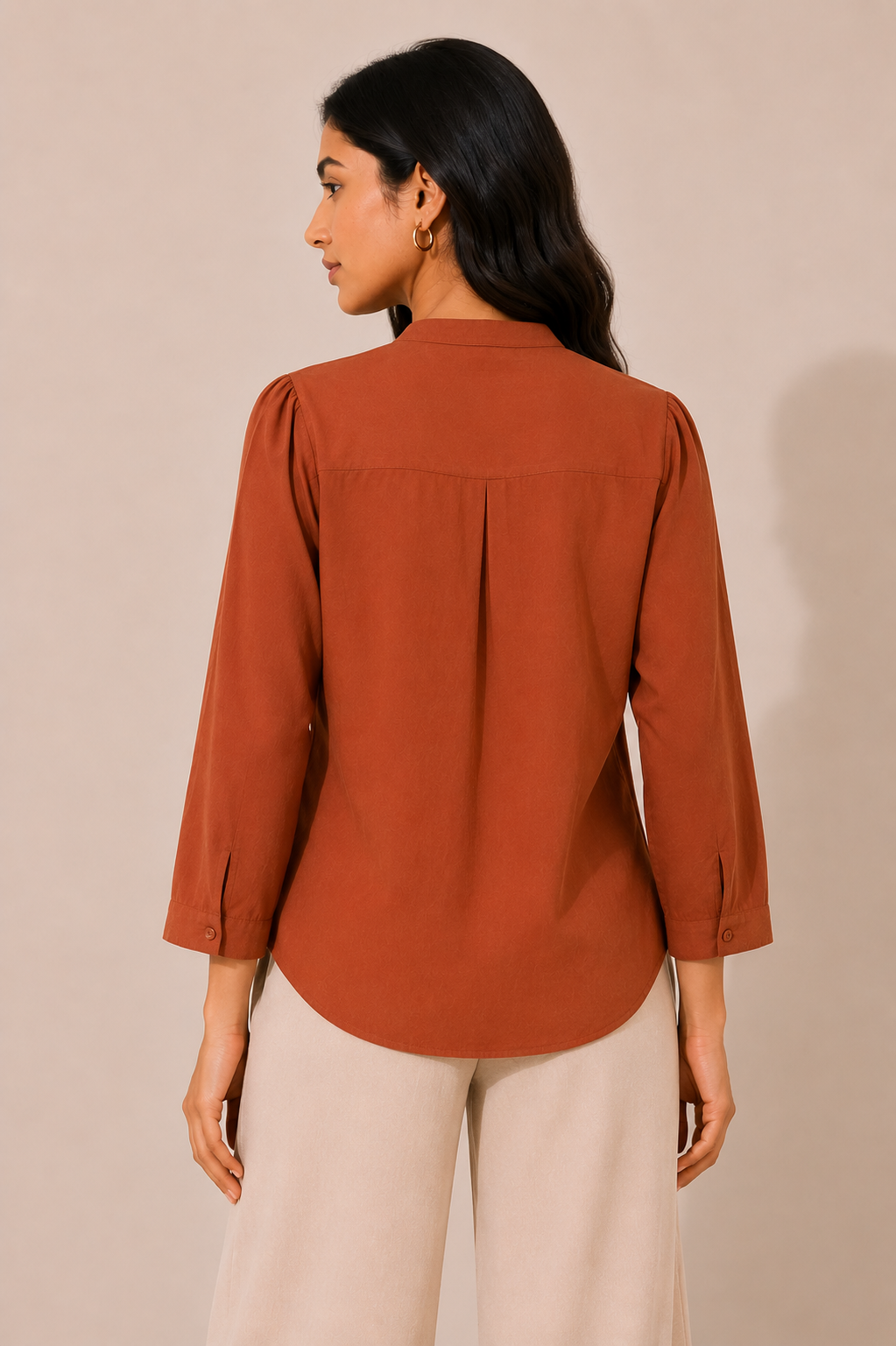 Rustic Cinnamon Minimal Everyday Top